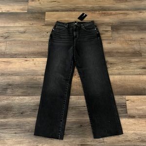 Fashion Nova “90s Energy” Black Straight Leg Jeans (Size 9)
